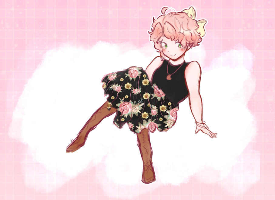 Almond in a classy little outfit. Almond in a classy little outfit.